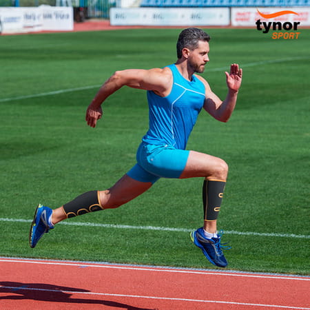 Tynor Shin & Calf Support Neo Black & Orange Universal 1 Unit