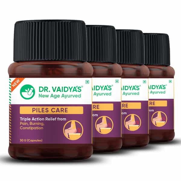 Dr. Vaidya's Piles Care-30 Capsules - Pack Of 4