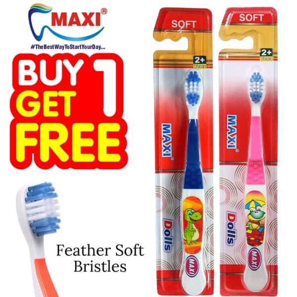 Maxi Dolls Junior Toothbrush (Buy 1 Get 1 Free)