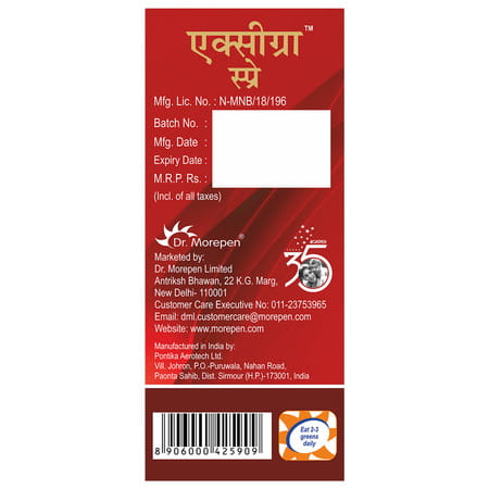 Dr. Morepen Exygra Spray For Men 20gm Pack Of 2