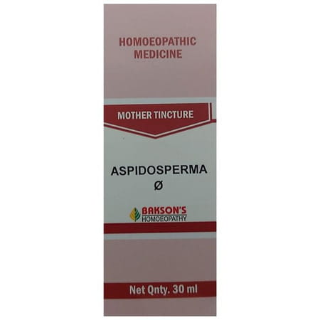Baksons Homoeopathy Aspidosperma Q Mother Tincture 30 Ml