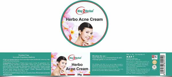 Way2herbal Herbo Acne Cream 50G Pack Of 2