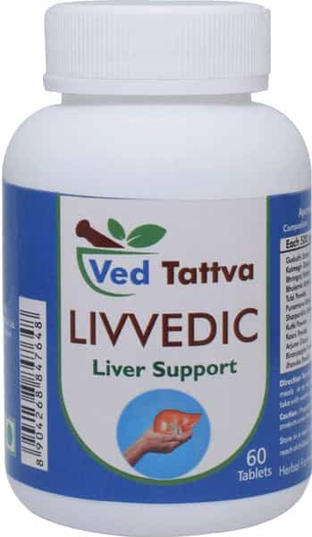Ved Tattva Liv Vedic - 60 Tablets For Liver Support Ayurvedic Liver Function (Pack Of 2)