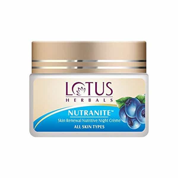 Lotus Herbals Nutranite Skin Renewal Nutritive Night Cream 50G