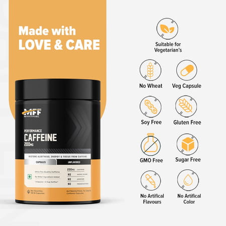 Myfitfuel Performance Caffeine | (200mg) | 60 Capsules