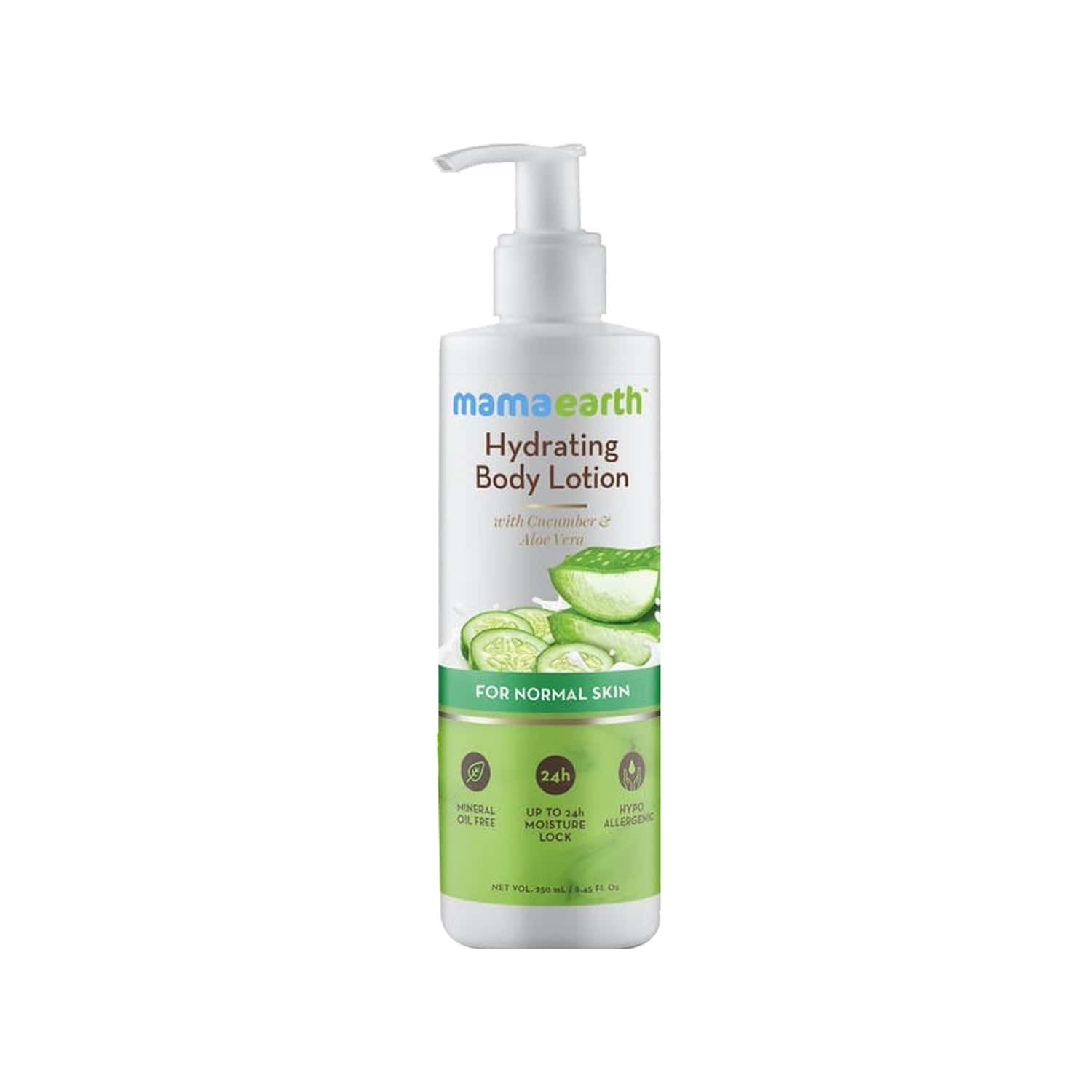 Buy MAMAEARTH HYDRATING NATURAL CUCUMBER + ALOEVERA BODY LOTION TUBE OF