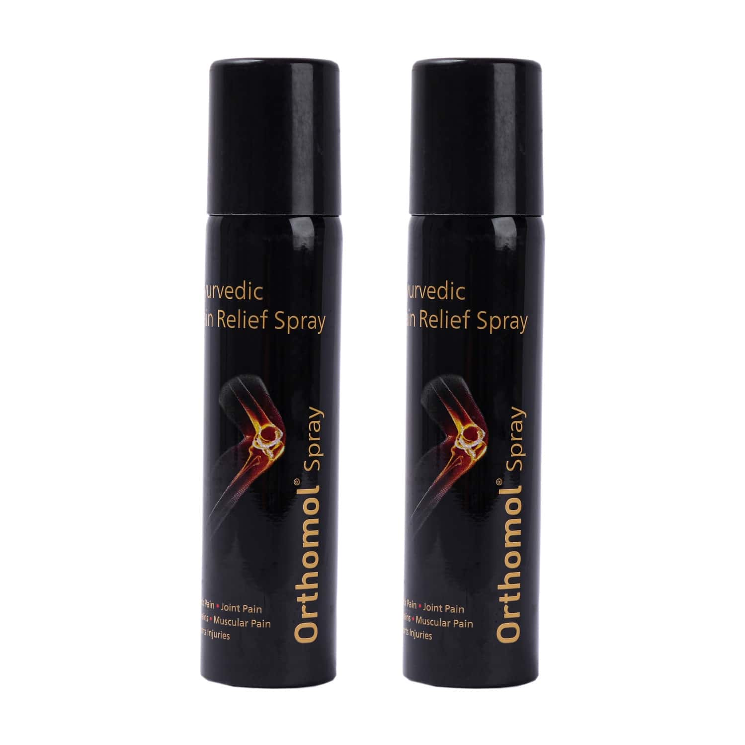 Orthomol Ayurvedic Pain Relief Spray 55 Gm | Joint | Knee | Back Pain & Muscular Pain (pack Of 2)