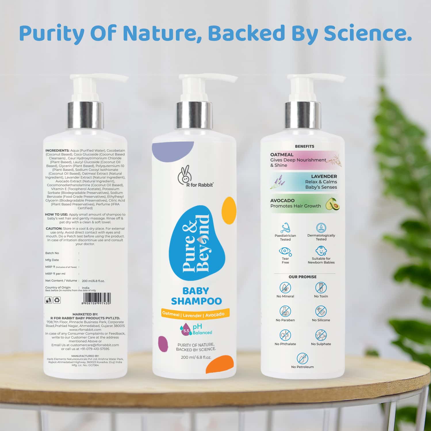 Buy PURE & BEYOND BABY SHAMPOO OATMEAL (200 ML) Online & Get Upto 60