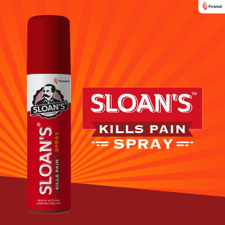 Sloan'S Kills Pain Quick Action Long Last Relief- 20gm Pack Of 2 Spray