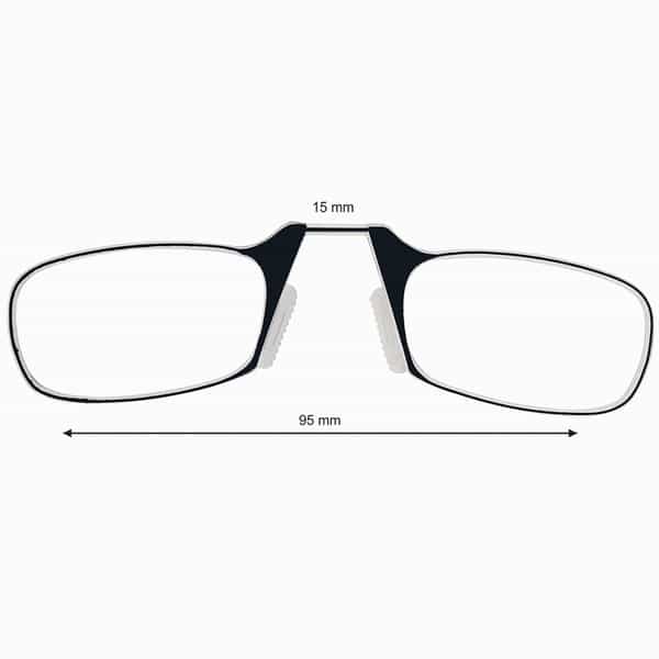Klar Eye Quik Smartphone Reading Glasses Men And Women Powers +1 To +3+2.0 Power Black