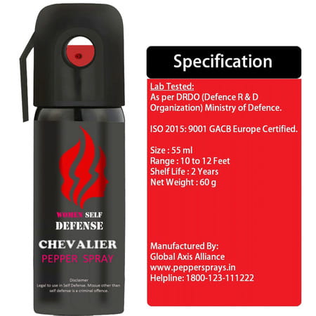 Chevalier Self Defense Pepper Spray For Women Safety/Protection Pack Of 8