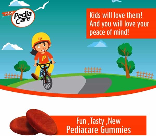 Pediacare Super Immuno Amla And Vitamin C Gummies For Kids Above 2 Years -10 Gummies For Immunity