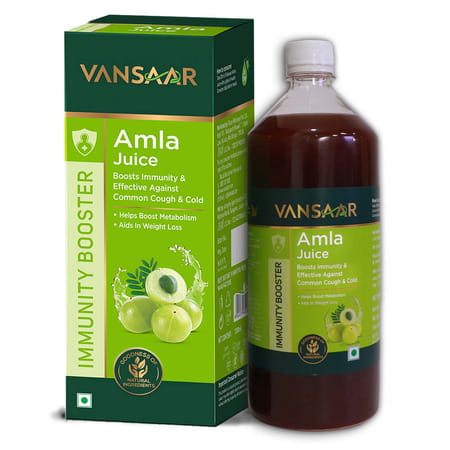 Vansaar Amla Juice - 1l - Rich In Vitamin C And A Natural Immunity Booster