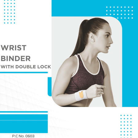 Vissco Wrist Binder With Double Lock | Provides Firm Grip & Support For To The Wrist - Xxl(Grey)