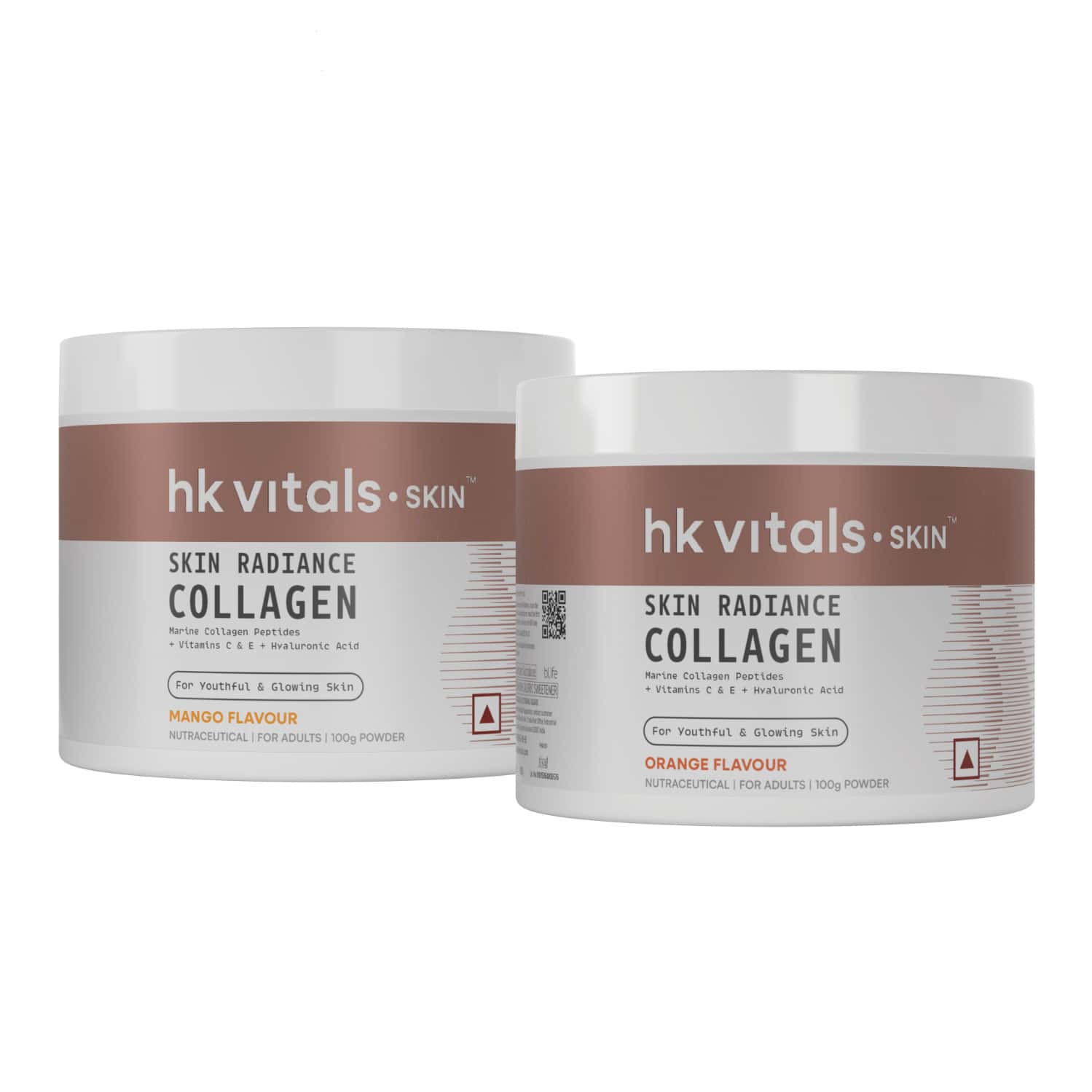 Hk Vitals Skin Radiance Collagen Supplements With Biotin | Orange & Mango (2 X 100 G)