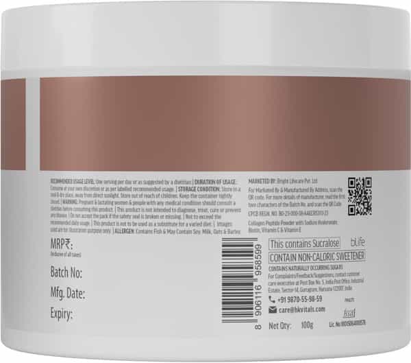 Hk Vitals Skin Radiance Collagen Supplements With Biotin | Orange & Mango (2 X 100 G)