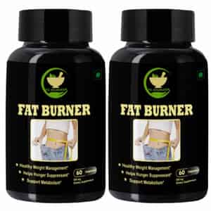 Fij Ayurveda Fat Burner Capsule Helps In Hunger Suppressant - 500mg 60 Capsules (pack Of 2)