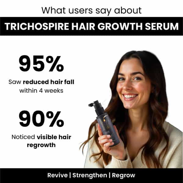 Trichospire Hair Growth Serum For Hair Regrowth & Reduces Hair Fall For Men & Women 30Ml