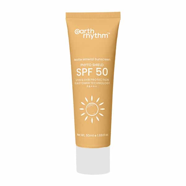 Earth Rhythm Phyto Shield - Spf 50 Matte Mineral Sunscreen - 50 Ml