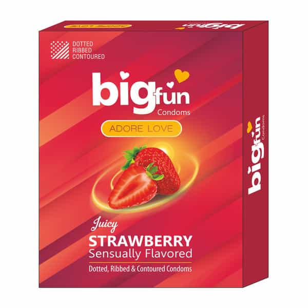 Bigfun Strawberry-10 Pc Condom