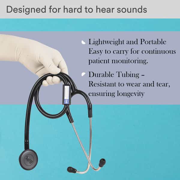 Bpl Medical Technologies St-01 Dia Cast Adult Chest Piece Stethoscope - Black