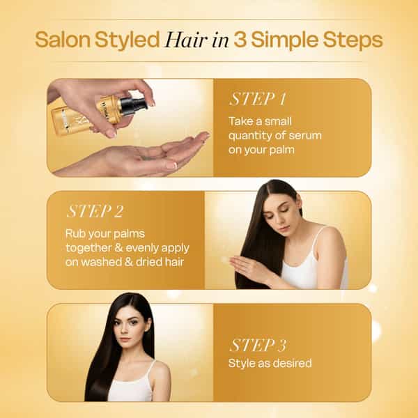 Yuthika Vertix Revitalize Serum 100Ml With Linseed And Argan Oil For Lustrous Healthy Hair