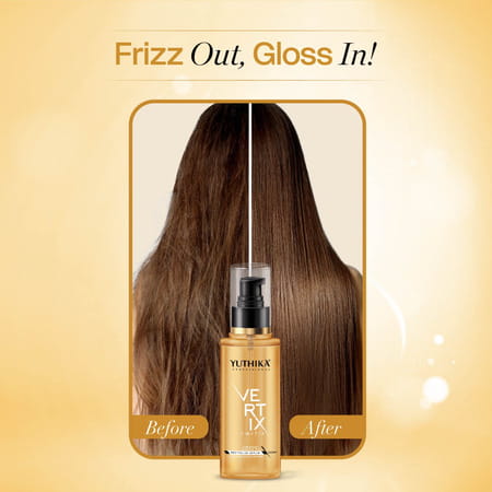 Yuthika Vertix Revitalize Serum 100ml With Linseed And Argan Oil For Lustrous Healthy Hair