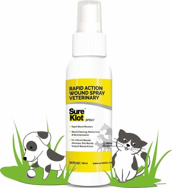 Sureklot Rapid Action Wound Spray Veterinary For Animals 100Ml