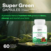 Oribite Green Superfood Blend Capsules For Daily Detox 60 Capsules