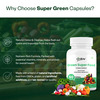 Oribite Green Superfood Blend Capsules For Daily Detox 60 Capsules