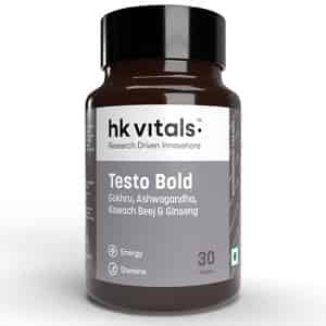 Hk Vitals Testo Bold | Testosterone Booster For Men | For Energy & Stamina | 30 Tablets