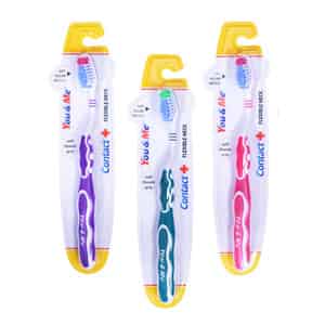 You & Me Contact+ Cross Action Soft Toothbrush (pack Of 3)