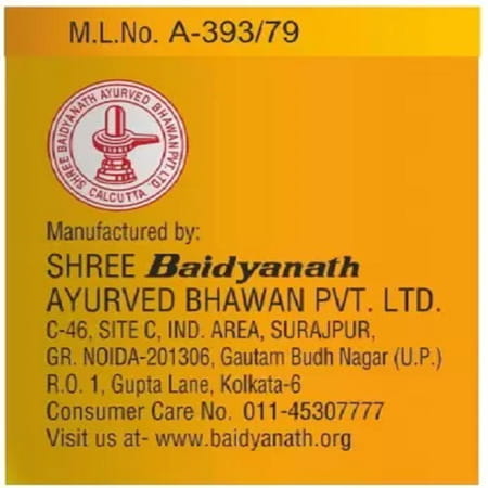 Baidyanath Abhayarisht (Noida) Useful In Piles & Constipation | Bottle | 450 Ml
