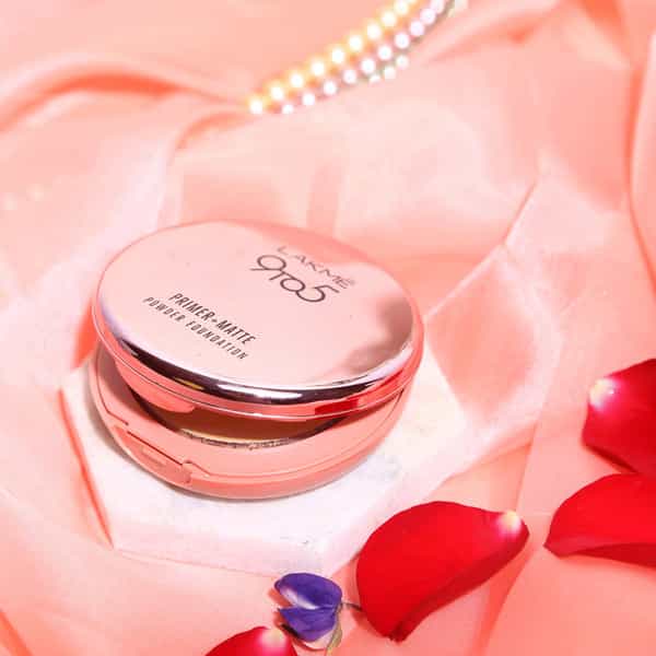 Lakme 9 To 5 Primer + Matte Powder Foundation Compact Rose Silk 9 G