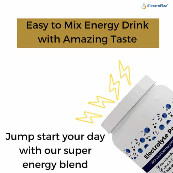 Electrofizz Hydration Energy Powder For Workout For Men And Women- Blueberry Flavour 1 Kg Jar Pack