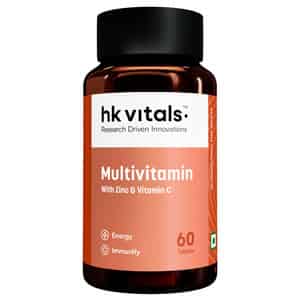 Hk Vitals Multivitamin (60 Tabs) | With Zinc | Vit C | D3 | Minerals & Ginseng | Men & Women