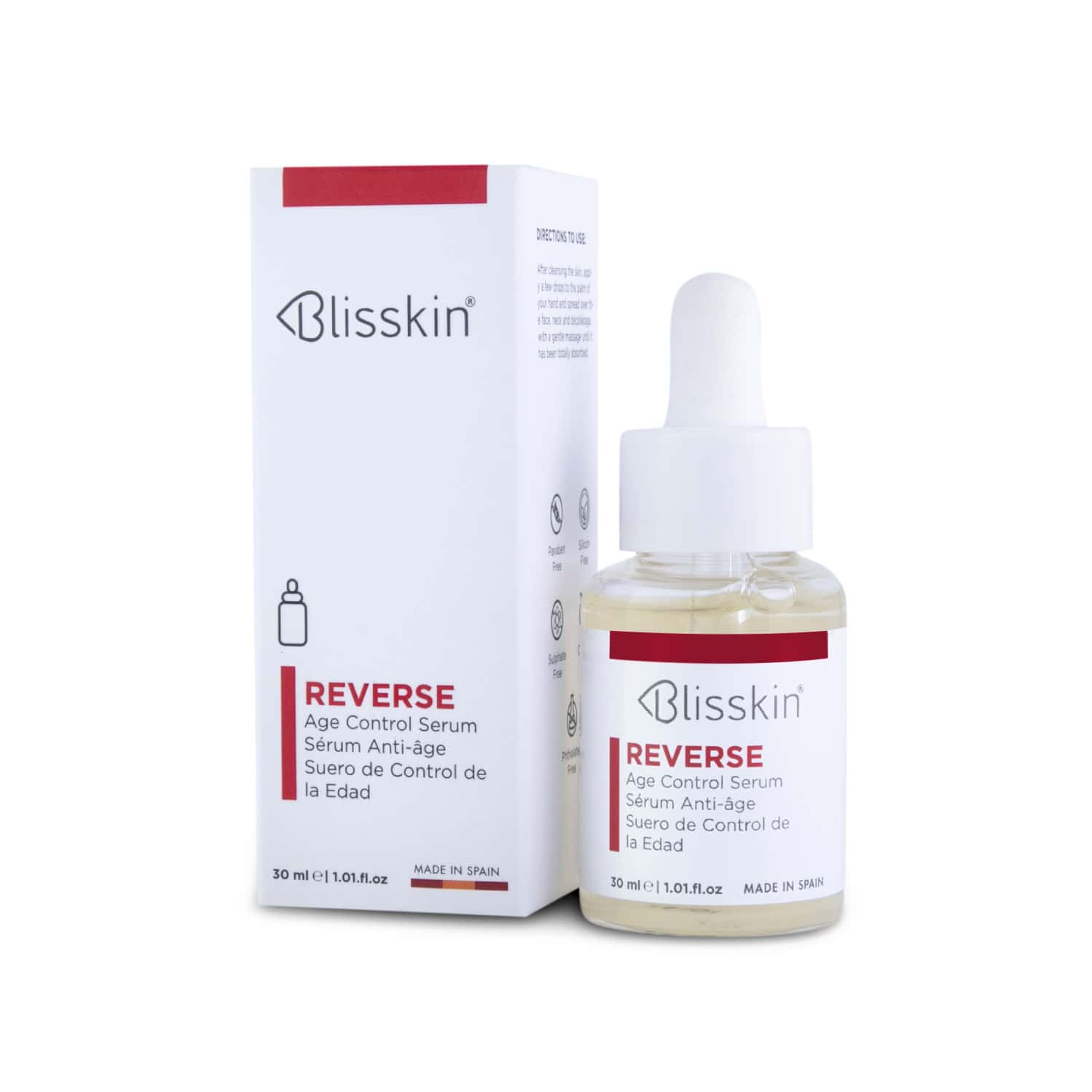 Blisskin Reverse Age Control Serum | With Collagen & Hydrolyzed Wheat Protein| All Skin Types-30ml