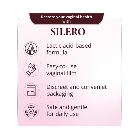Silero Lactic Acid Vaginal Film - Pack Of 4