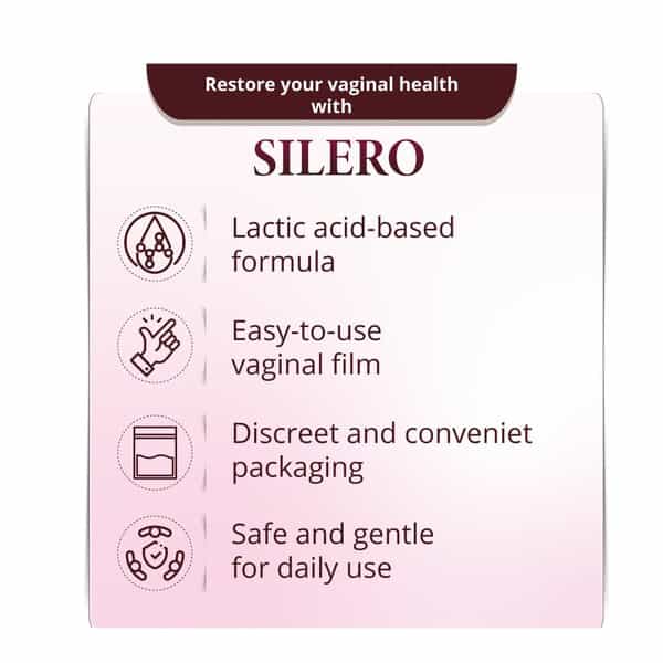 Silero Lactic Acid Vaginal Film - Pack Of 4