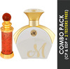 Ajmal Classic Oud Cp Oudh 10Ml For Unisex & Maryaj M White For Her Perfume 90Ml For Women