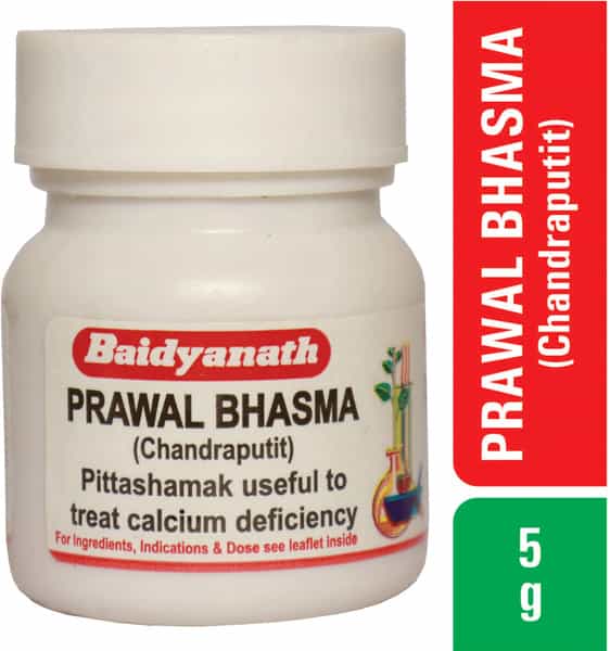 Baidyanath Asli Ayurved Prawal Bhasma (Chandraputit) 5 G