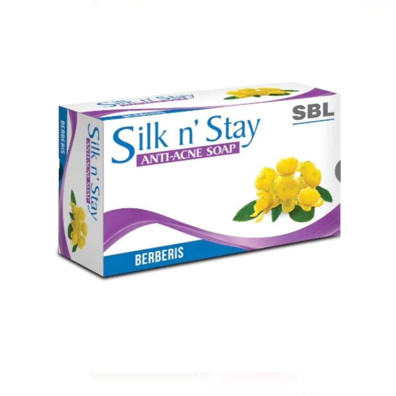 Sbl Silk N Stay Anti Acne Berberis Soap 75 G Pack Of 3