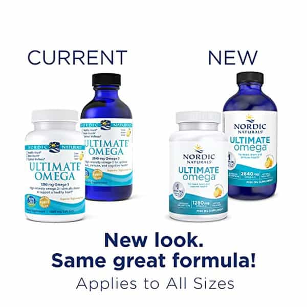 Nordic Naturals Ultimate Omega 3 Fatty Acids Liquid Fish Oil For Men & Women 2840 Mg Epa & Dha 4 Oz