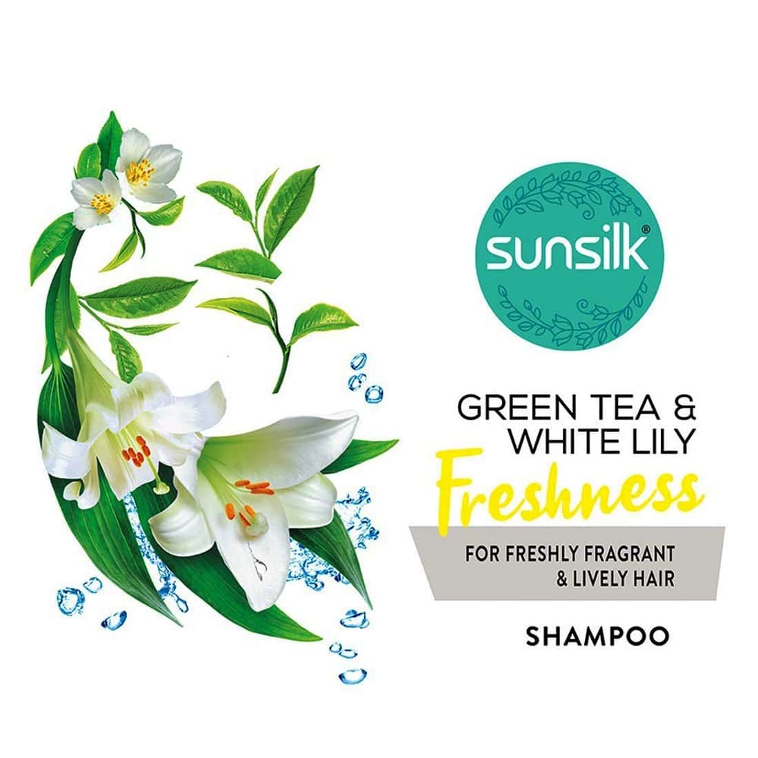 Buy SUNSILK GREEN TEA AND WHITE LILY FRESHNESS HAIR SHAMPOO 370 ML