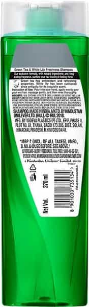 Sunsilk Green Tea And White Lily Freshness Hair Shampoo - 370 Ml