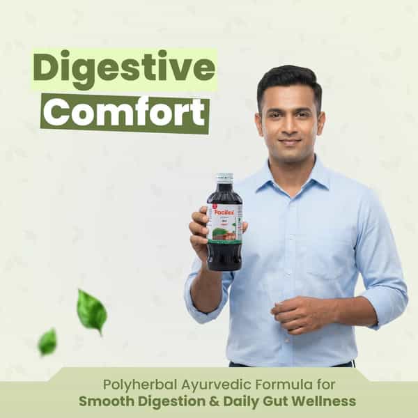 Green Milk Pacifex Syrup | Ayurvedic Antacid Syrup For Acidity | Bloating & Indigestion | 200 Ml