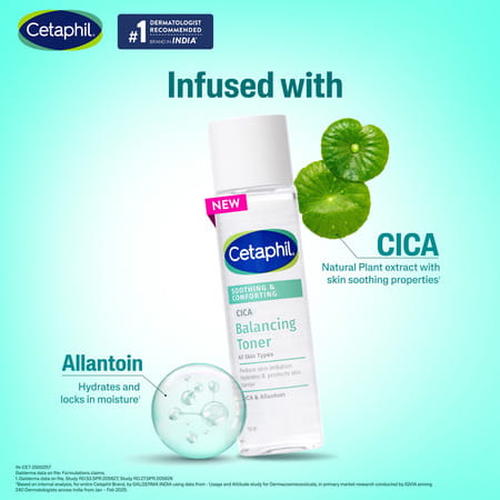 Cetaphil Soothing And Comforting Cica Balancing Toner For All Skin Types 150 Ml