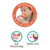 Buddsbuddy Bpa Free 2 Stage Baby Fruit & Food Nibbler For Infant Baby- Blue