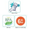 Buddsbuddy Bpa Free 2 Stage Baby Fruit & Food Nibbler For Infant Baby- Blue