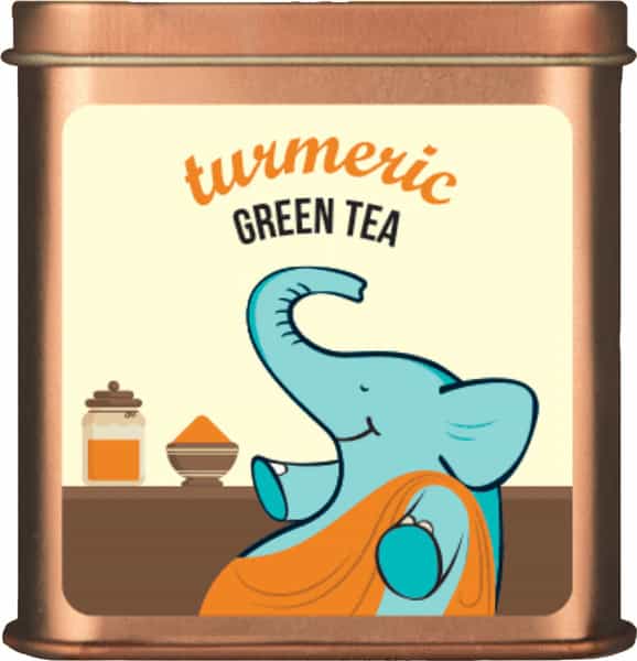Tea Trunk Turmeric Green Tea - 100G Tin
